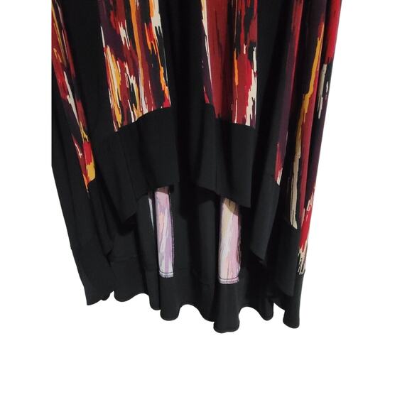 Sleeveless High-Low Maxi Dress Women's Plus R&M Richards, Brown/Rust, Size 14W - Picture 6 of 7